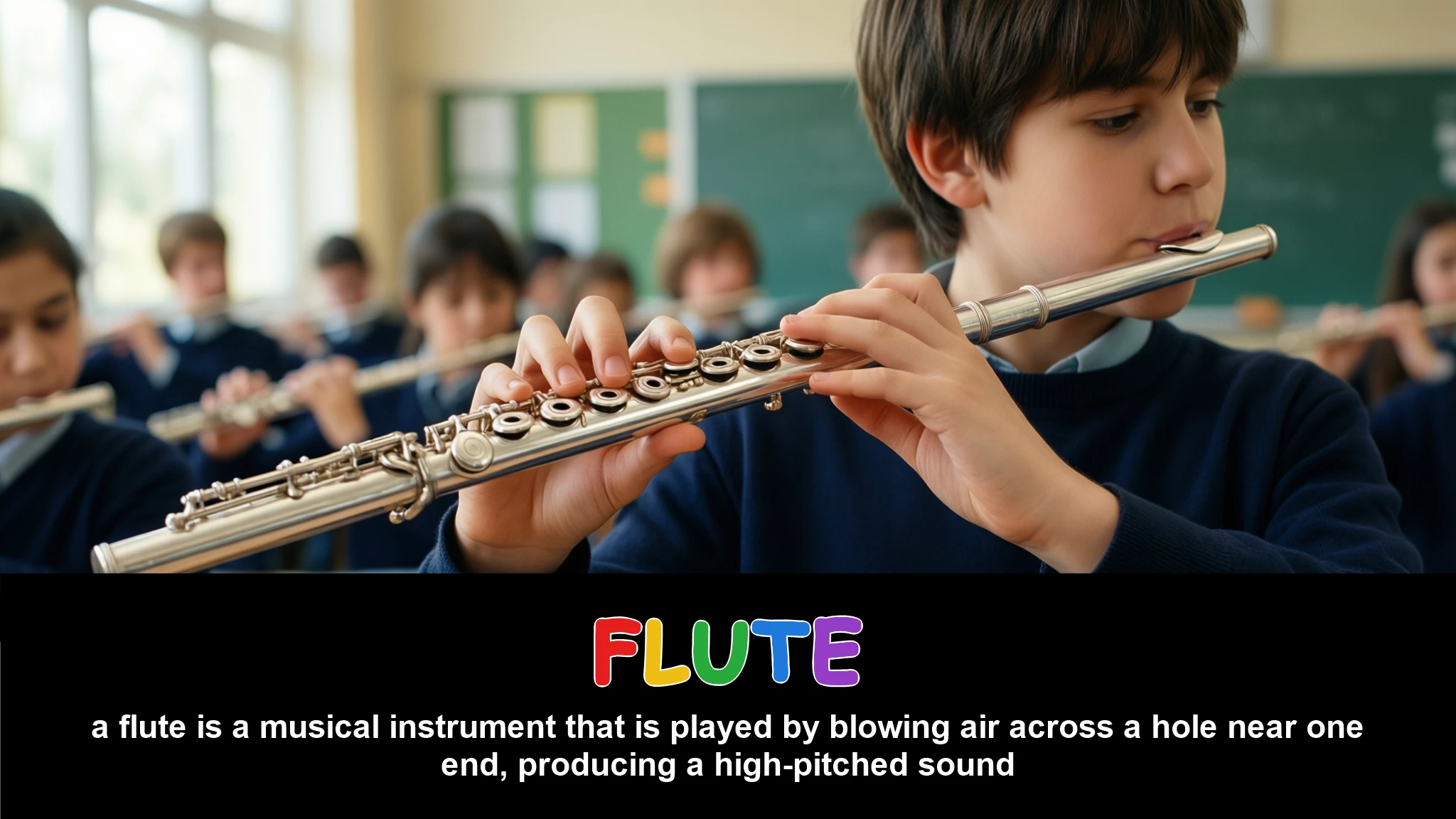 English Illustration for flute